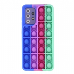 Case Samsung Galaxy A72 4G / A72 5G Murtumaton Puhelinkuoret Pop It Fidget -lelu - Monivärinen