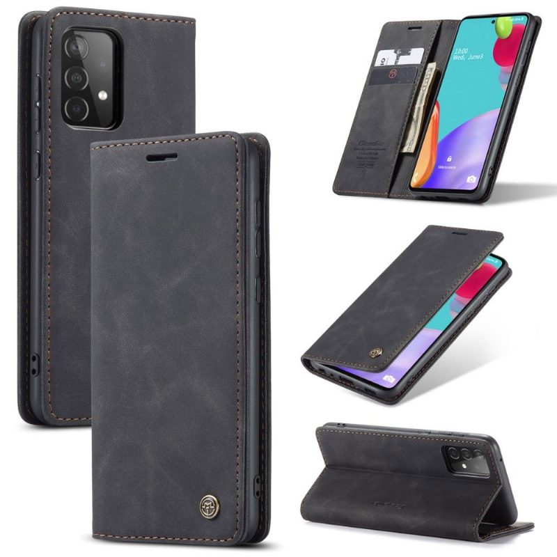 Flip Case Samsung Galaxy A72 4G / A72 5G Hemming Golias Keinonahkaa