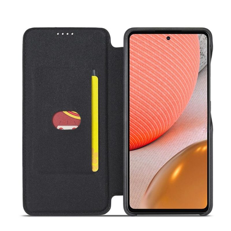 Flip Case Samsung Galaxy A72 4G / A72 5G Hemming Kotelot Flip Lc.imeeke Keinonahka