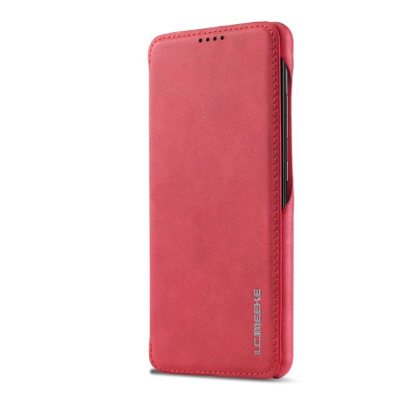 Flip Case Samsung Galaxy A72 4G / A72 5G Hemming Kotelot Flip Lc.imeeke Keinonahka