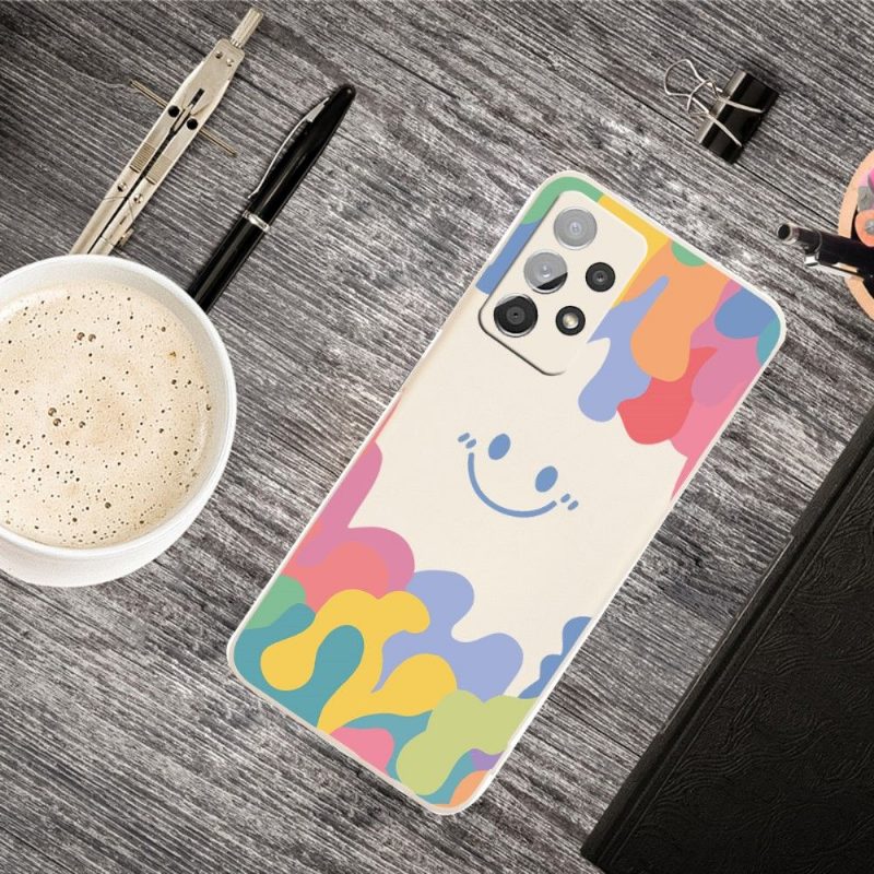 Kuori Samsung Galaxy A72 4G / A72 5G Silicone Smiling Splash