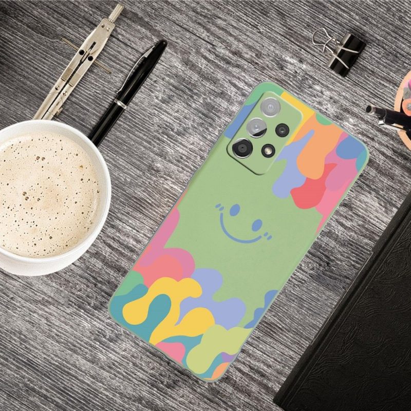 Kuori Samsung Galaxy A72 4G / A72 5G Silicone Smiling Splash