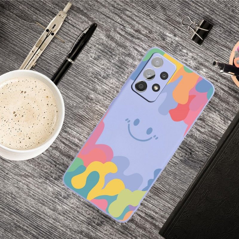 Kuori Samsung Galaxy A72 4G / A72 5G Silicone Smiling Splash