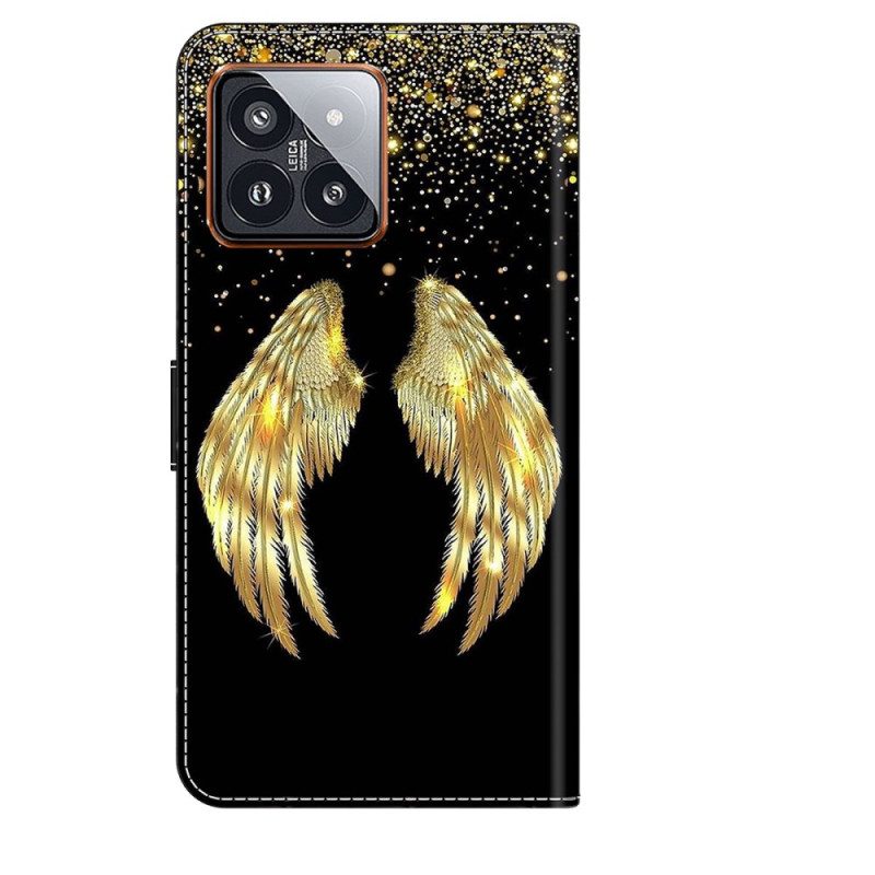 Kotelot Xiaomi 14 Pro Golden Wings Suojakuori