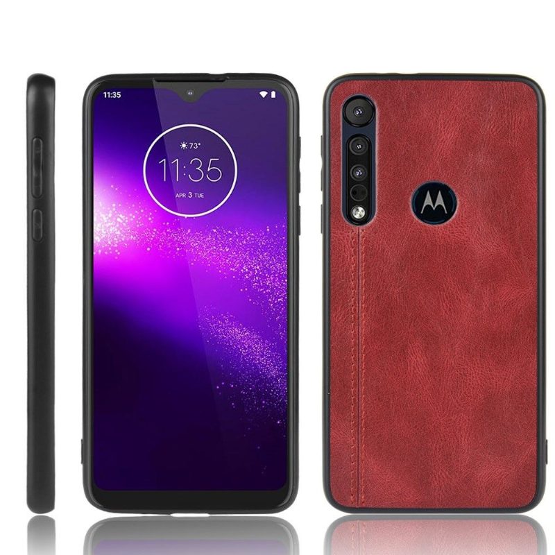 Kuori Motorola Moto G8 Plus Nahkaefekti