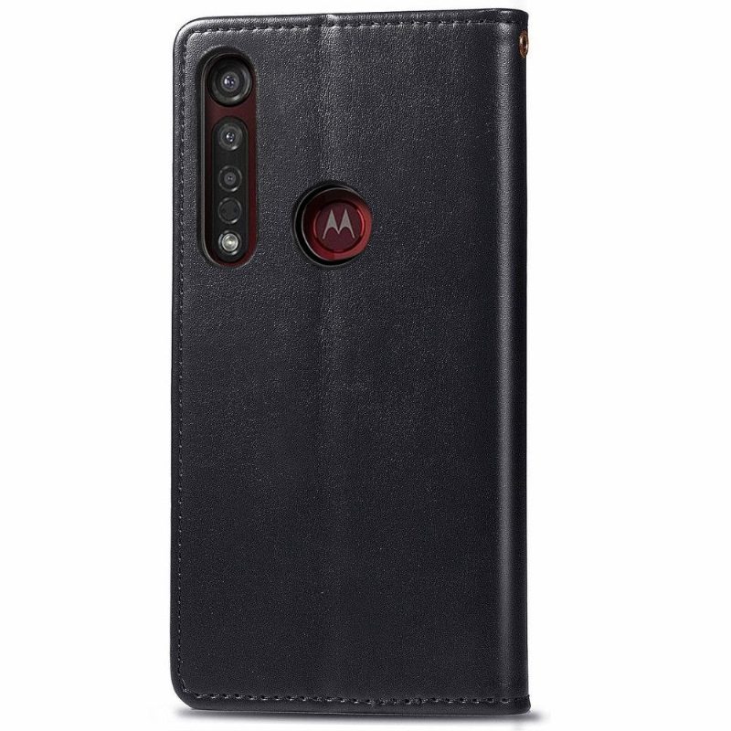 Nahkakotelo Motorola Moto G8 Plus Murtumaton Puhelinkuoret Indila Keinonahkainen Korttikotelo