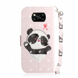 Flip Case Poco X3 / X3 Pro / X3 NFC Hemming Suloinen Panda