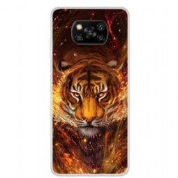 Kuori Poco X3 / X3 Pro / X3 NFC Suojakuori Fire Tiger