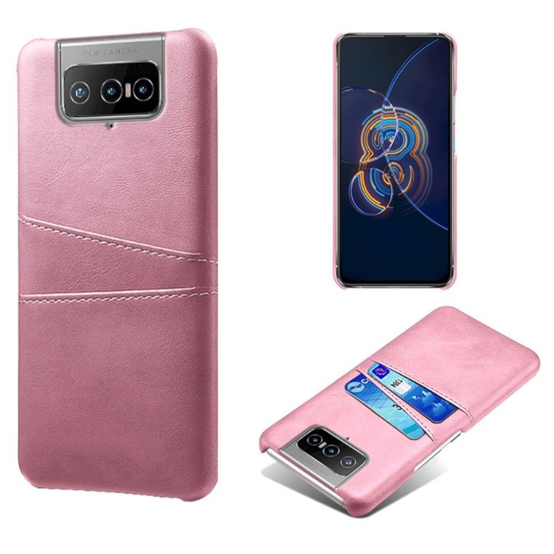 Kuori Asus Zenfone 8 Flip Hemming Kotelot Flip Melody Leather Effect -korttikotelo