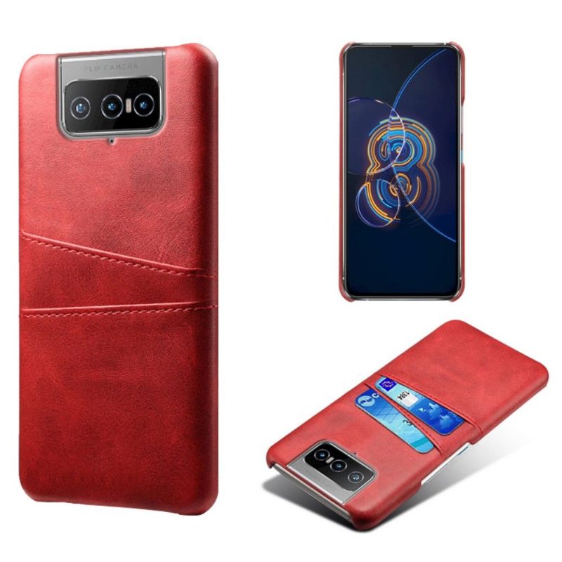 Kuori Asus Zenfone 8 Flip Hemming Kotelot Flip Melody Leather Effect -korttikotelo