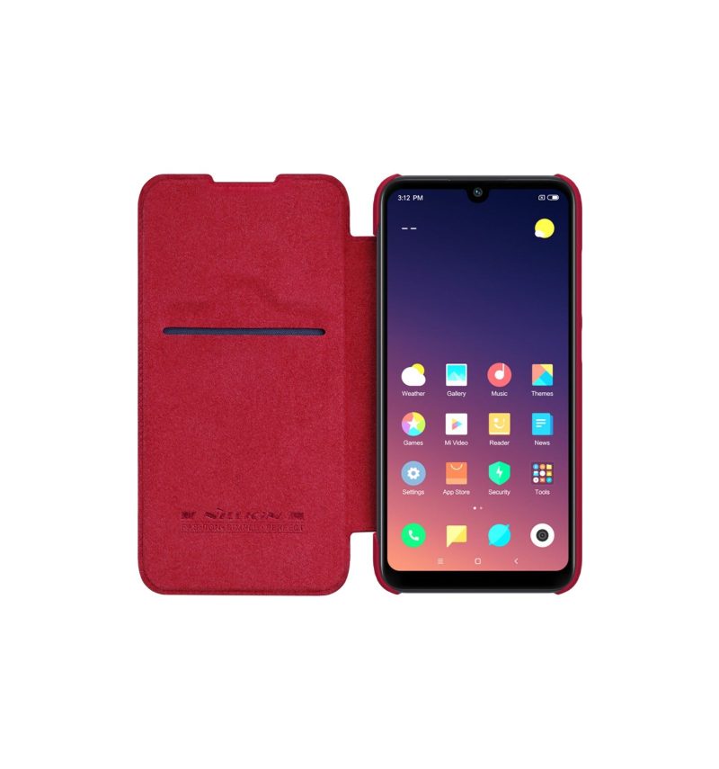 Kotelot Xiaomi Mi Play Nillkin Qin -nahkasuoja - Punainen