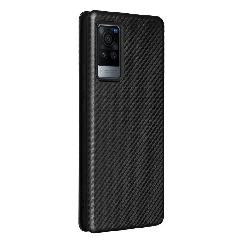 Kotelot Vivo X60 Pro Carbon Fiber Leatherette