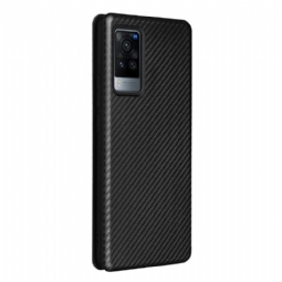 Kotelot Vivo X60 Pro Carbon Fiber Leatherette