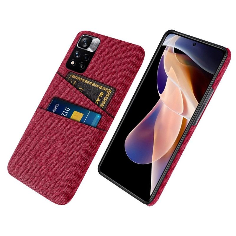 Case Xiaomi Redmi Note 11 Pro Plus 5G Murtumaton Puhelinkuoret Kangaskorttipidike