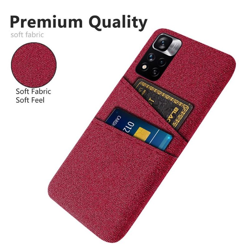 Case Xiaomi Redmi Note 11 Pro Plus 5G Murtumaton Puhelinkuoret Kangaskorttipidike