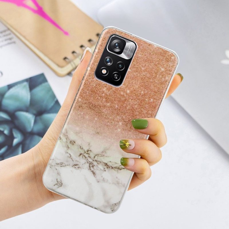 Kuori Xiaomi Redmi Note 11 Pro Plus 5G Marble Glitter