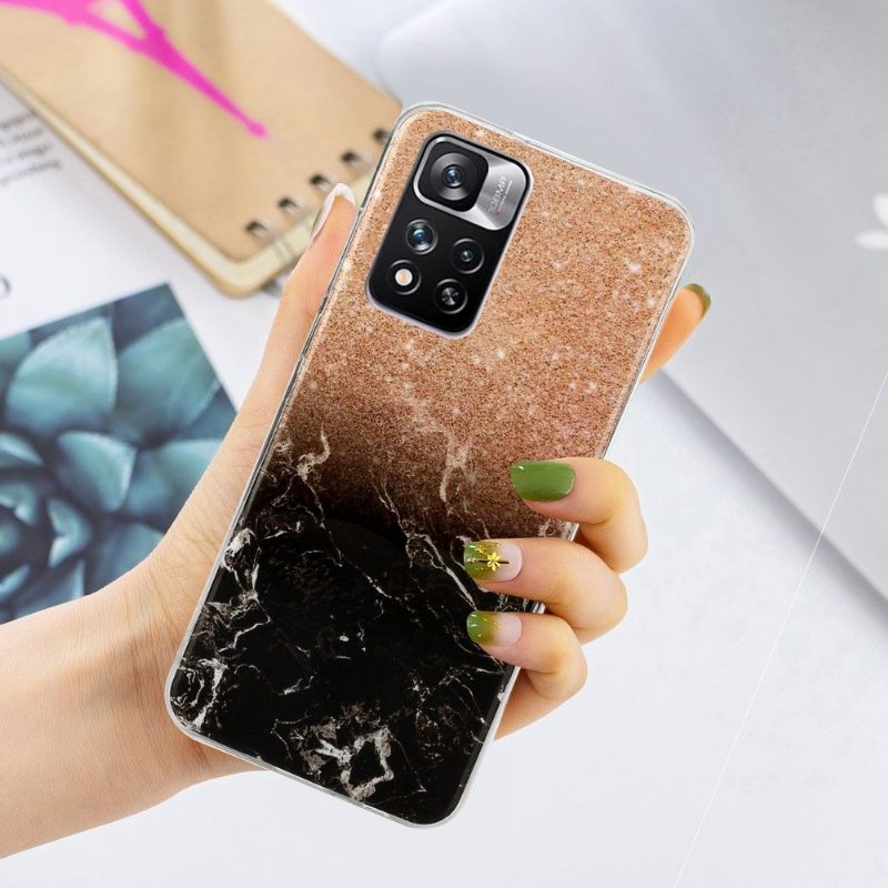 Kuori Xiaomi Redmi Note 11 Pro Plus 5G Marble Glitter