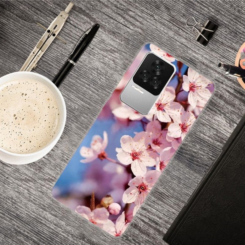 Case Poco F4 Murtumaton Puhelinkuoret Peach Blossom