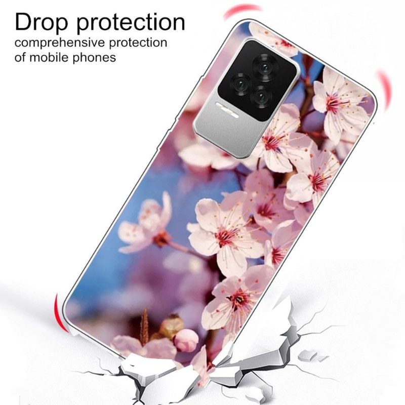 Case Poco F4 Murtumaton Puhelinkuoret Peach Blossom