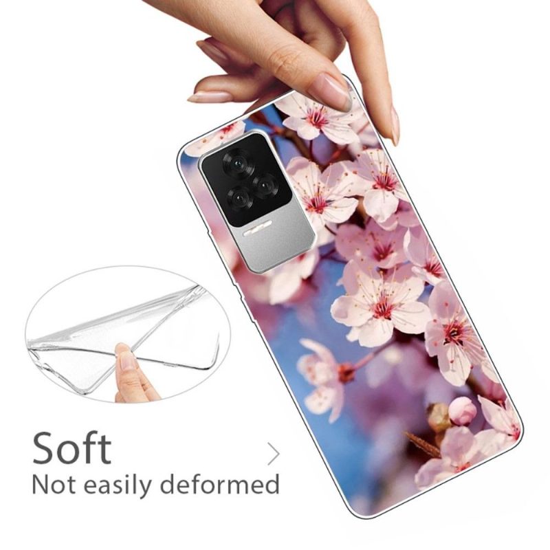 Case Poco F4 Murtumaton Puhelinkuoret Peach Blossom