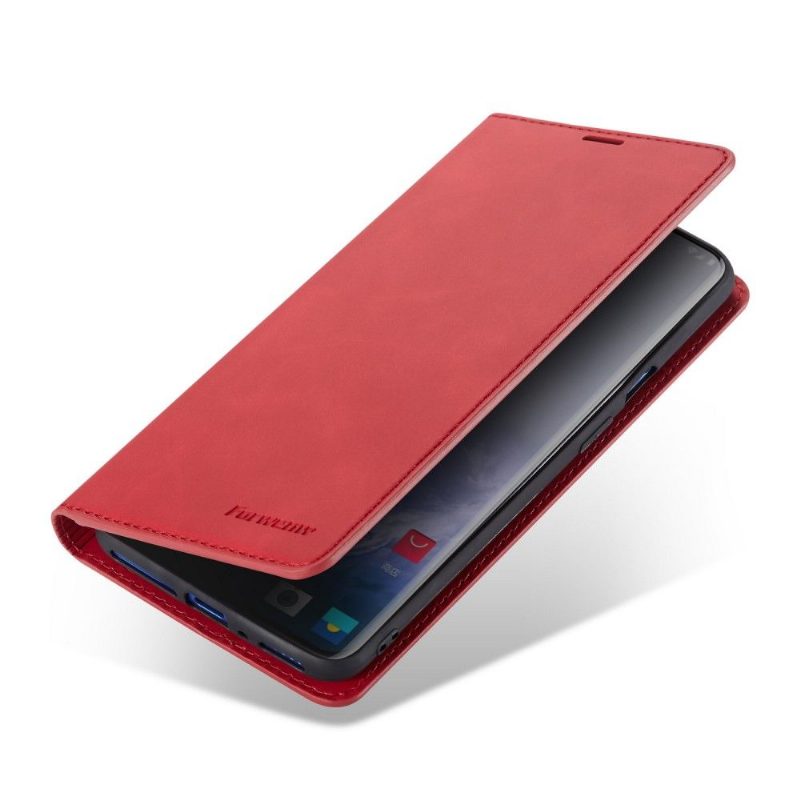 Flip Case OnePlus 7 Pro Hemming Forwenw Mat Keinonahkaa