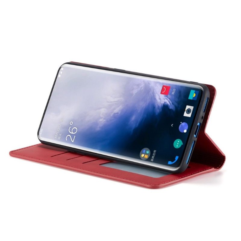 Flip Case OnePlus 7 Pro Hemming Forwenw Mat Keinonahkaa