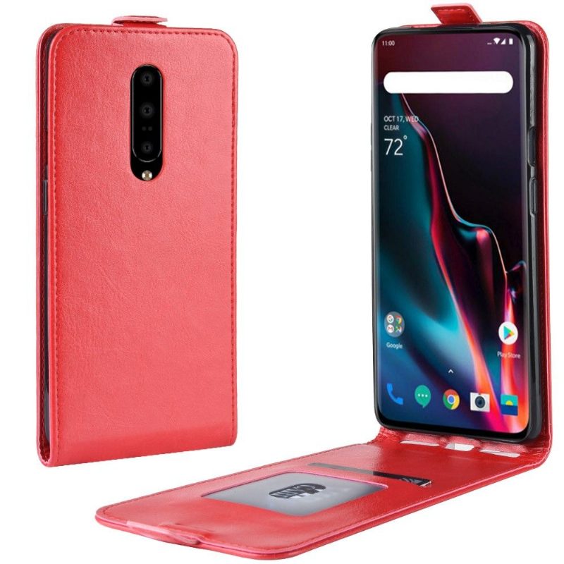 Kuoret OnePlus 7 Pro Kotelot Flip Keinonahka Pystysuora