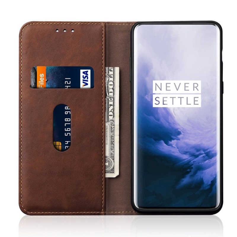 Nahkakuori OnePlus 7 Pro Murtumaton Puhelinkuoret Le Celestre Smart Retro