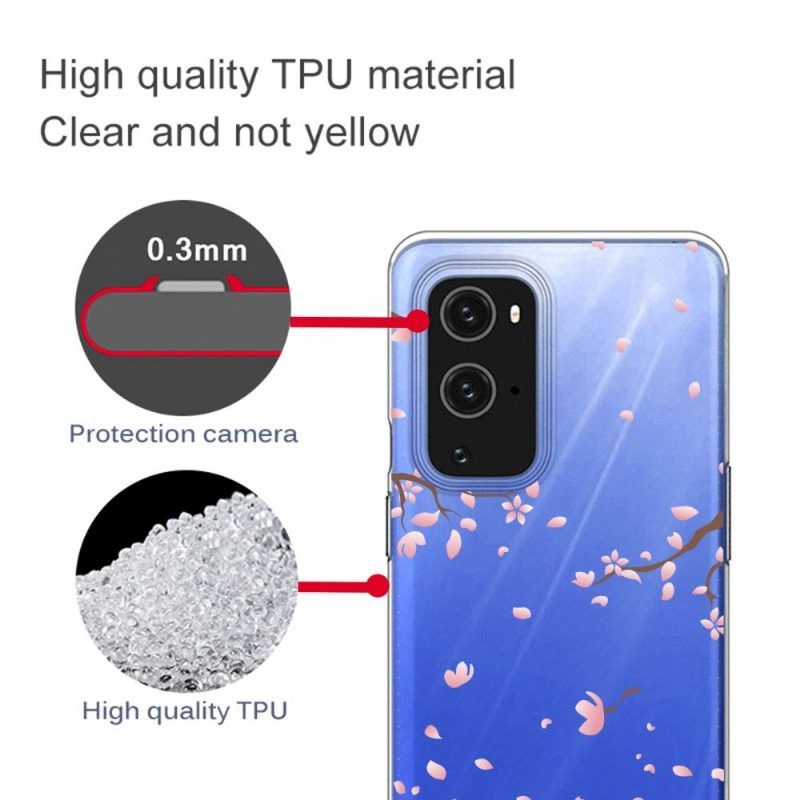 Case OnePlus 9 Pro Murtumaton Puhelinkuoret Vaaleanpunaiset Kukat