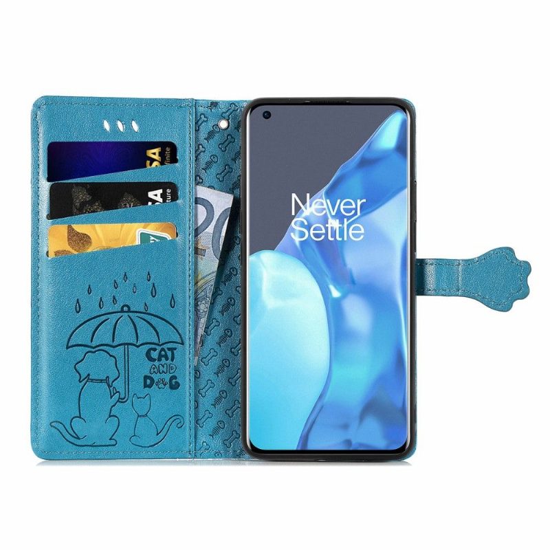 Kotelot OnePlus 9 Pro Alkuperäinen Kohokuvioidut Eläimet