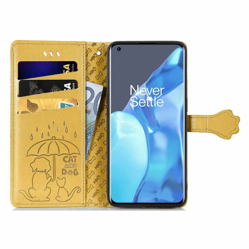 Kotelot OnePlus 9 Pro Alkuperäinen Kohokuvioidut Eläimet