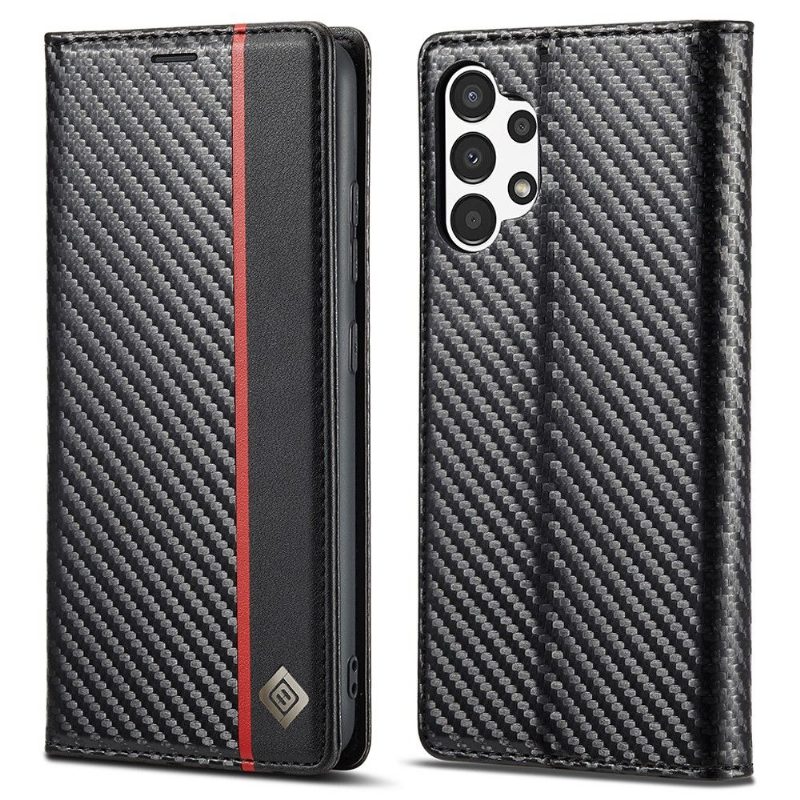 Kotelot Samsung Galaxy A13 4G Carbon Fiber Leather Effect