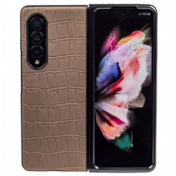 Case Samsung Galaxy Z Fold 4 Kohokuvioitu Krokotiili