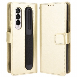 Kotelot Samsung Galaxy Z Fold 4 Suojaketju Kuori Retro Business Strappy