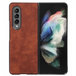 Kuori Samsung Galaxy Z Fold 4 Keinonahkainen Ihon Rakenne