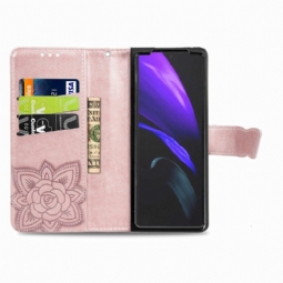 Nahkakotelo Samsung Galaxy Z Fold 4 Jättiläinen Perhonen