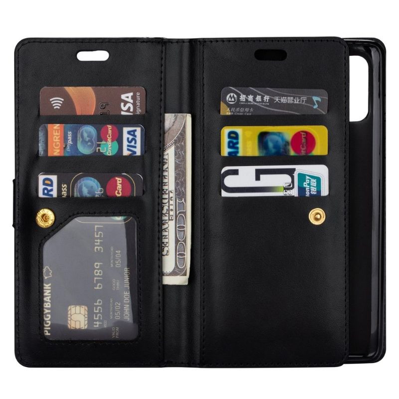 Flip Case Samsung Galaxy A41 Hemming Lompakkokuori Suojaketju Kuori Keinonahkaa