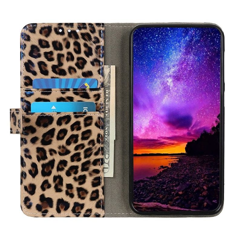 Kotelot Samsung Galaxy A41 Alkuperäinen Leopard Tekonahka