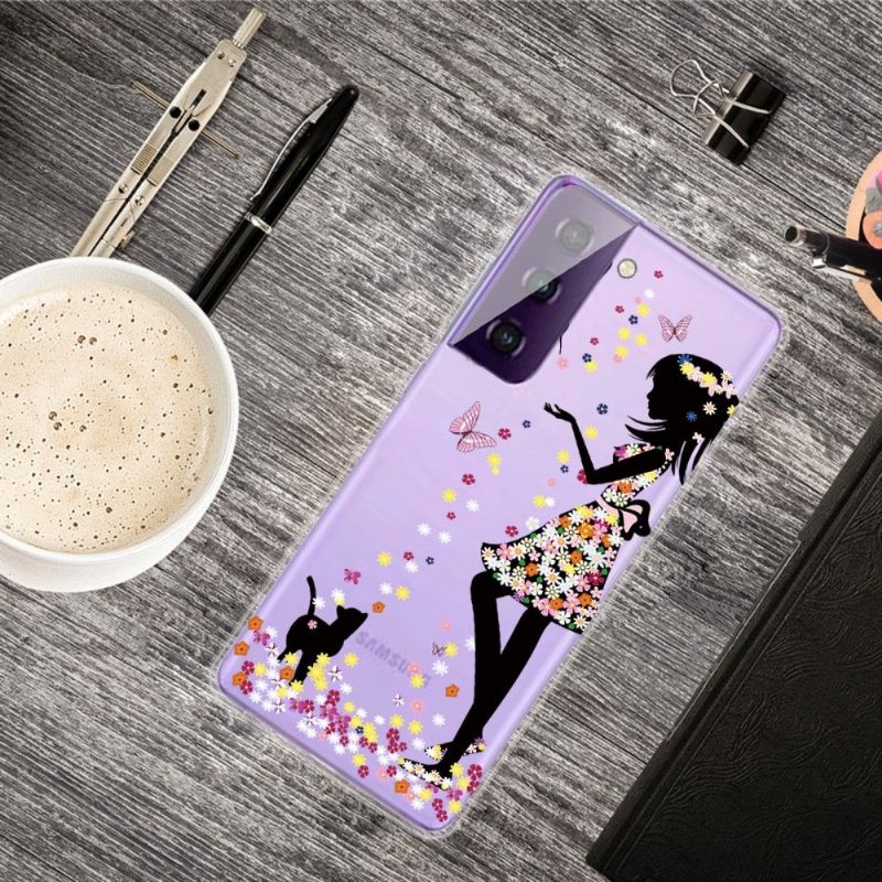 Case Samsung Galaxy S21 5G Murtumaton Puhelinkuoret Lady Butterflies