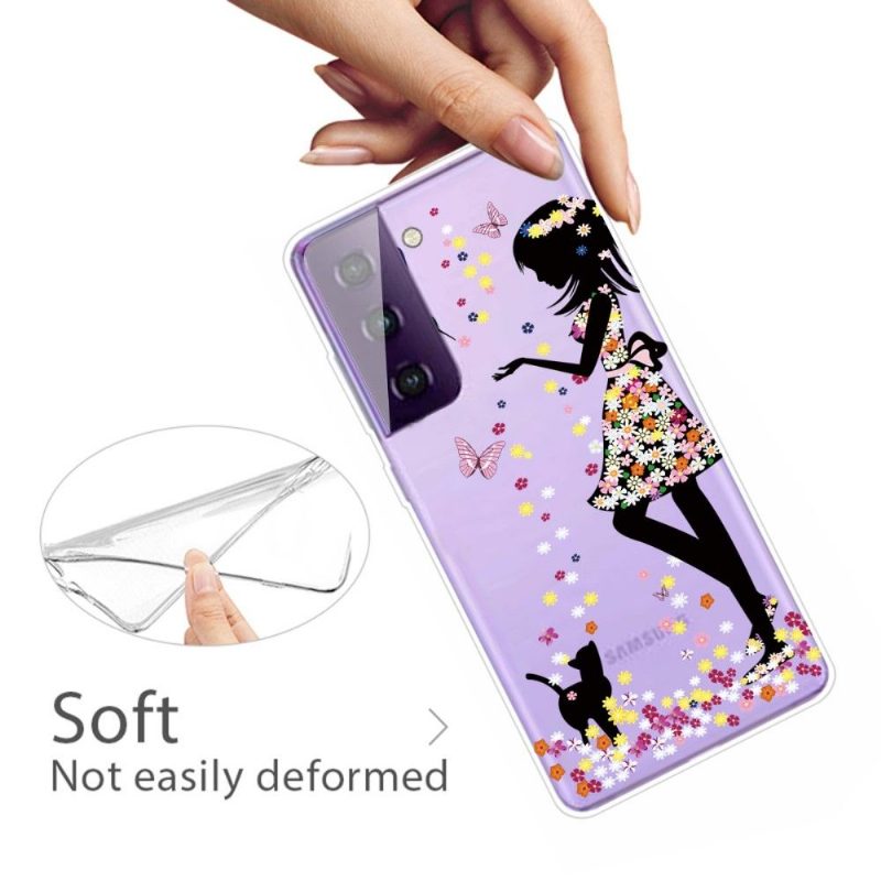 Case Samsung Galaxy S21 5G Murtumaton Puhelinkuoret Lady Butterflies