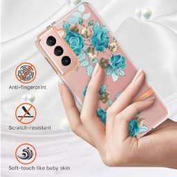 Case Samsung Galaxy S21 5G Murtumaton Puhelinkuoret Sininen Ruusu