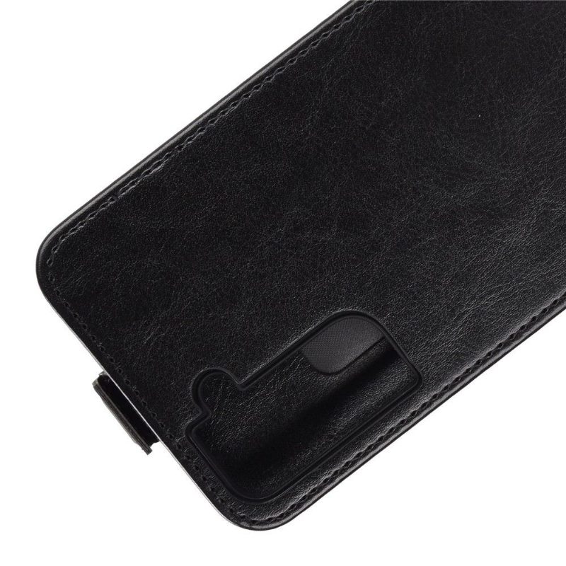 Flip Case Samsung Galaxy S21 5G Hemming Kotelot Flip Keinonahka Pystysuora