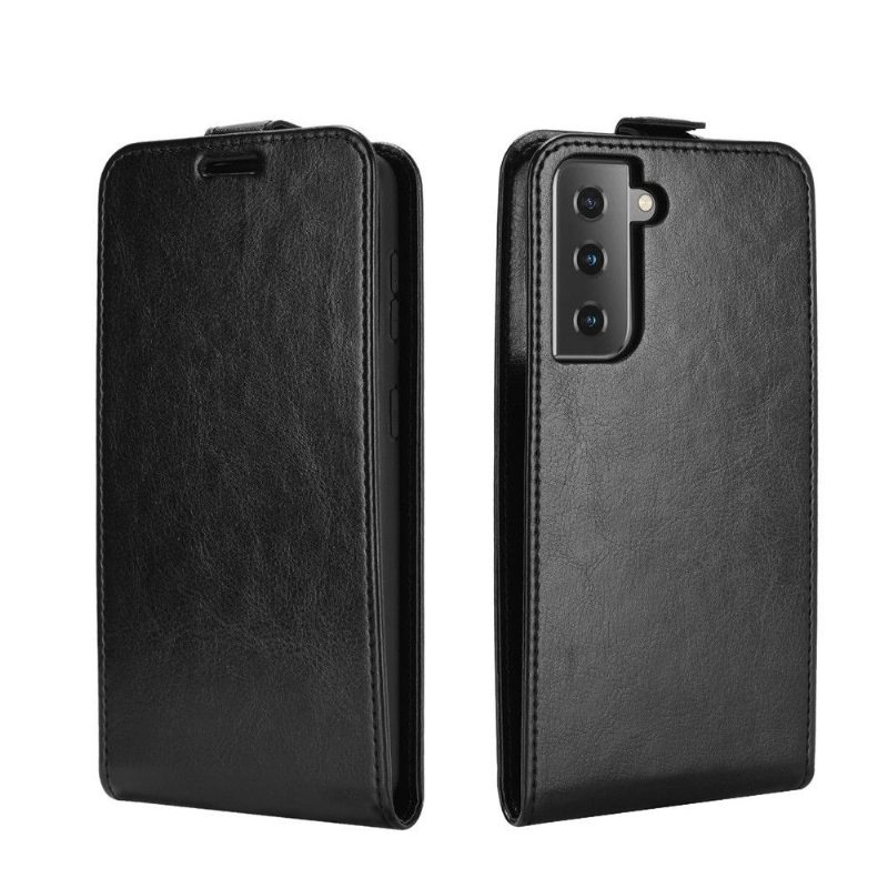 Flip Case Samsung Galaxy S21 5G Hemming Kotelot Flip Keinonahka Pystysuora