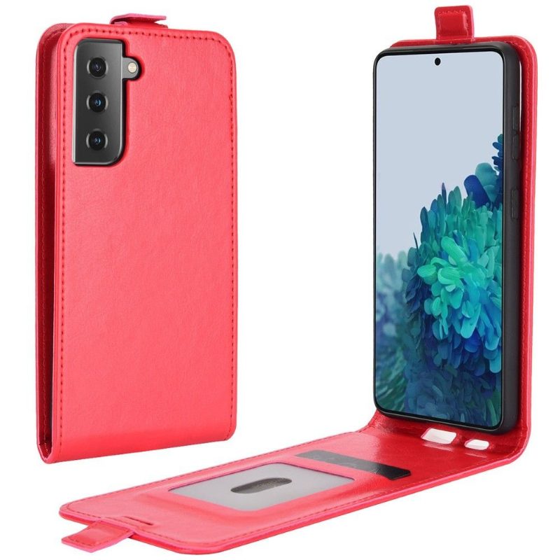 Flip Case Samsung Galaxy S21 5G Hemming Kotelot Flip Keinonahka Pystysuora