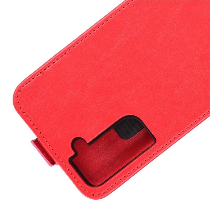 Flip Case Samsung Galaxy S21 5G Hemming Kotelot Flip Keinonahka Pystysuora