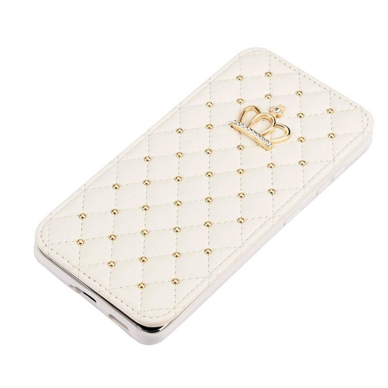 Flip Case Samsung Galaxy S21 5G Hemming Ylellinen Tikattu Nahkaefekti