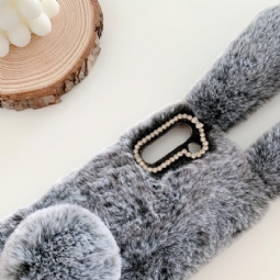 Kuori Samsung Galaxy S21 5G Alkuperäinen Faux Fur Rabbit