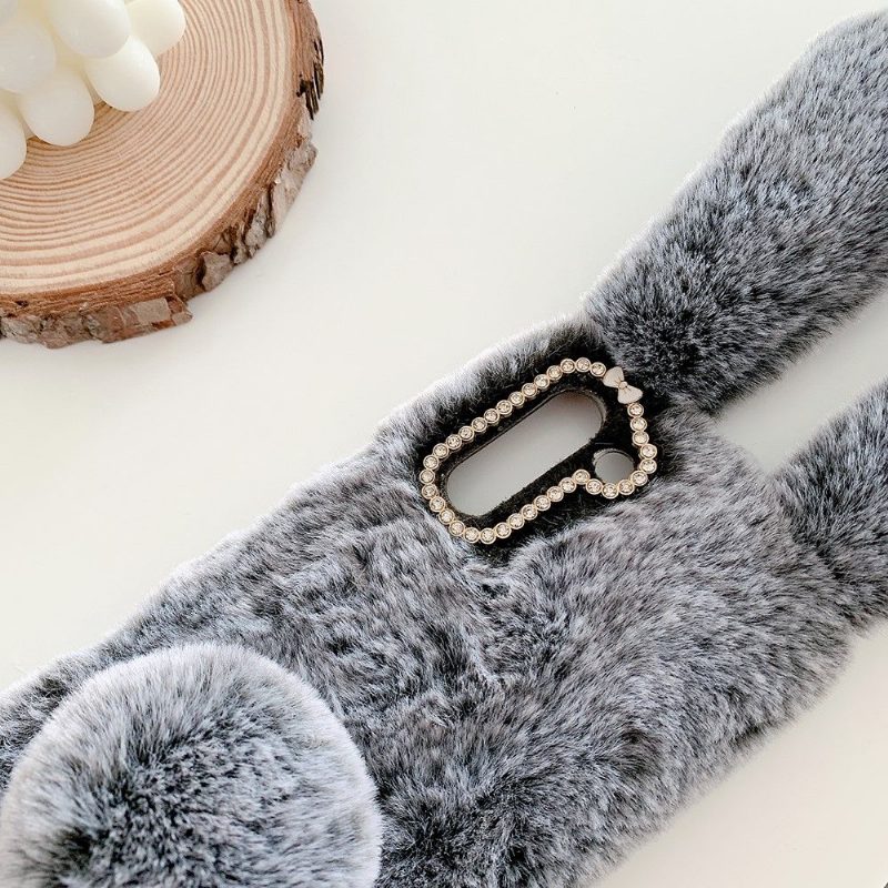 Kuori Samsung Galaxy S21 5G Alkuperäinen Faux Fur Rabbit