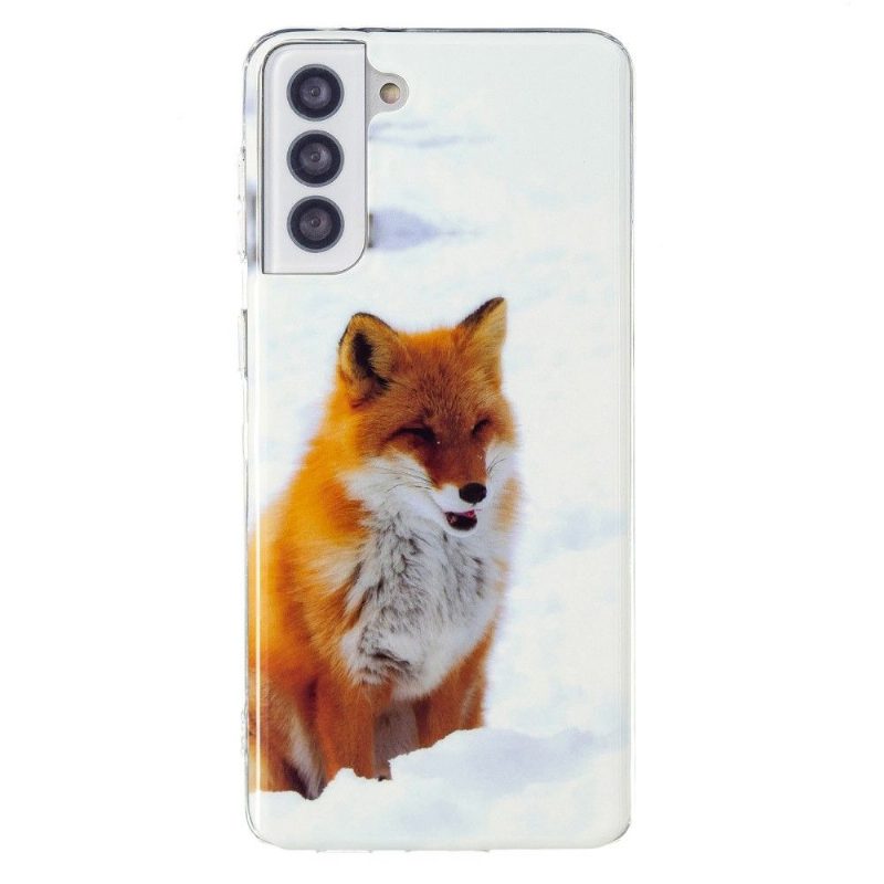 Kuori Samsung Galaxy S21 5G Fluoresoiva Red Fox