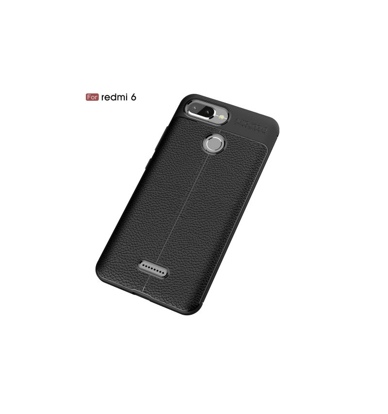 Case Xiaomi Redmi 6 Textured Style Nahka